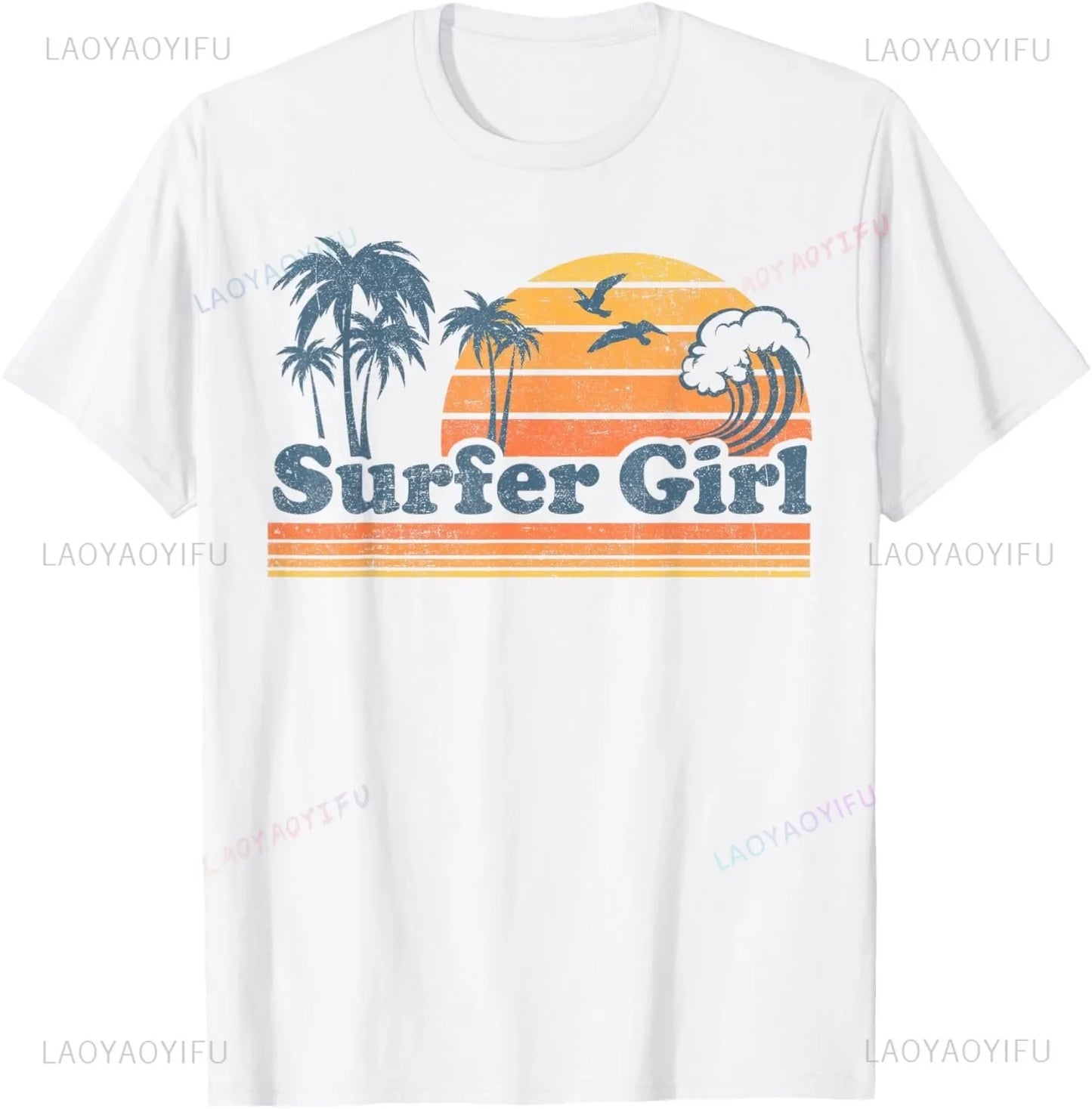 Surfing Apparel - Surfer Surf T-Shirt  Men Clothing Tops Streetwear  Graphic T Shirts  Camisetas  Vintage T Shirt  Ropa Hombre