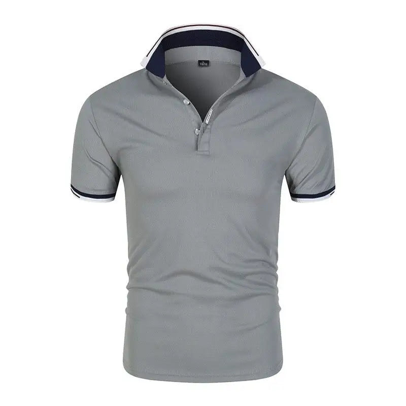 2025 Hot Sale Men's Summer Casual Breathable Comfortable Polo Shirt Men's Solid Color High Quality Short Sleeve T-Shirt ﻿