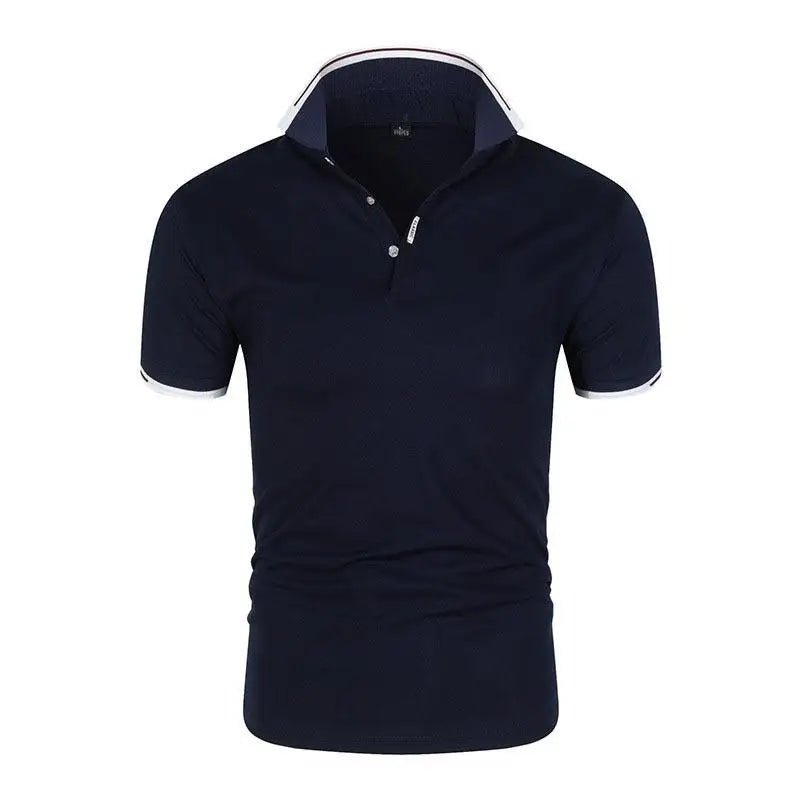 2025 Hot Sale Men's Summer Casual Breathable Comfortable Polo Shirt Men's Solid Color High Quality Short Sleeve T-Shirt ﻿