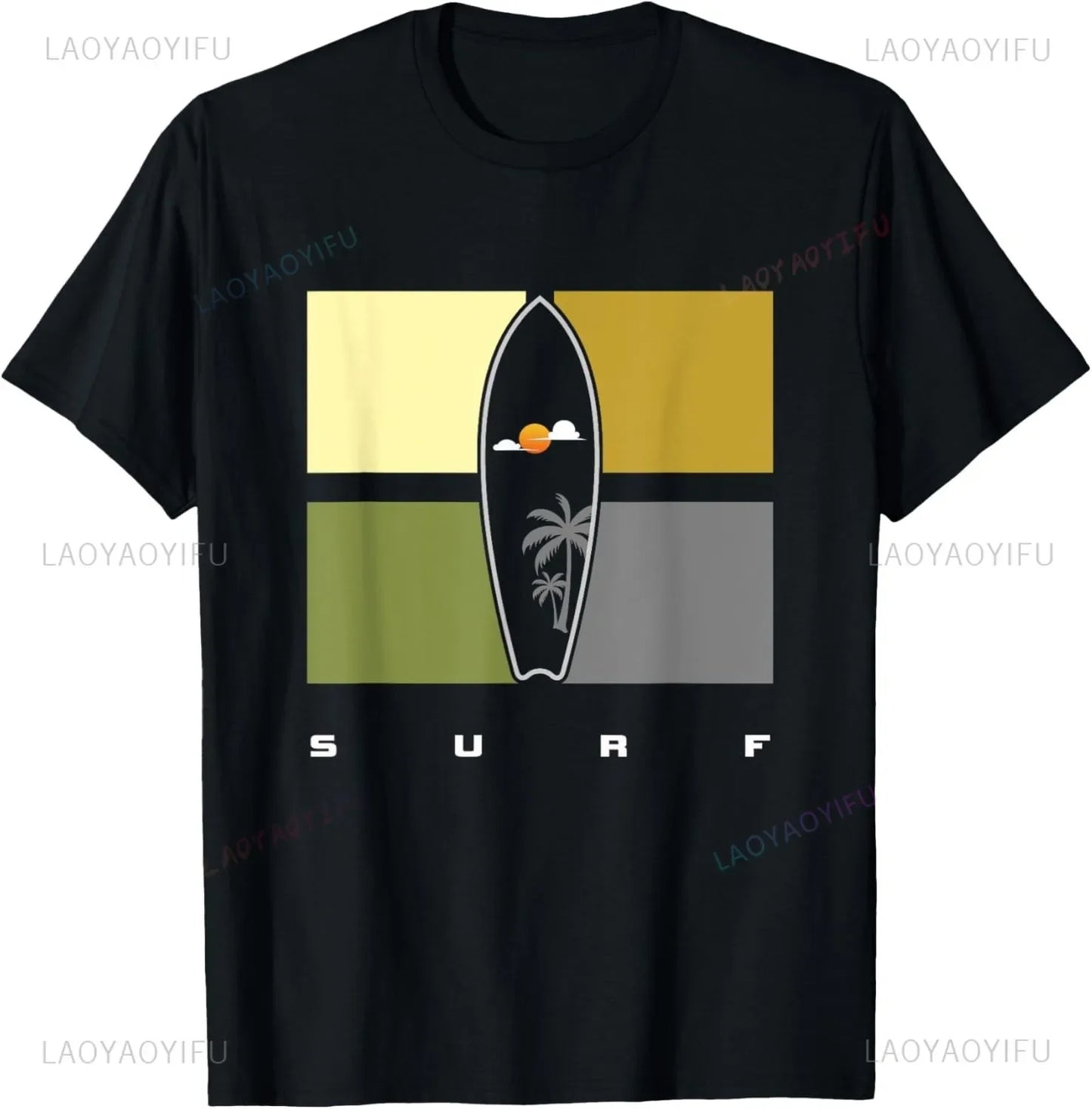 Surfing Apparel - Surfer Surf T-Shirt  Men Clothing Tops Streetwear  Graphic T Shirts  Camisetas  Vintage T Shirt  Ropa Hombre