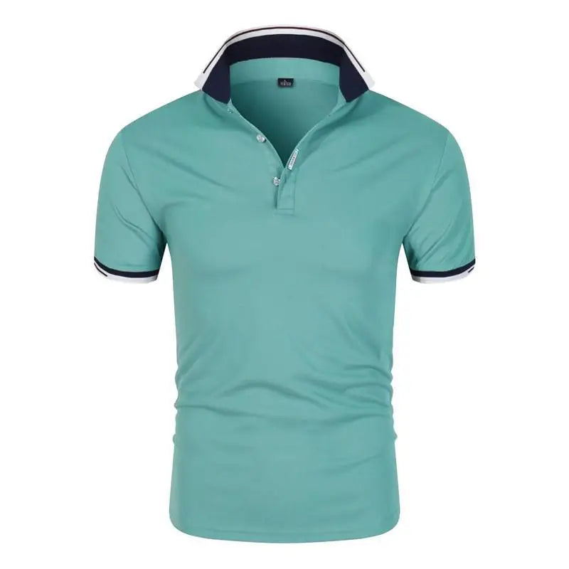 2025 Hot Sale Men's Summer Casual Breathable Comfortable Polo Shirt Men's Solid Color High Quality Short Sleeve T-Shirt ﻿