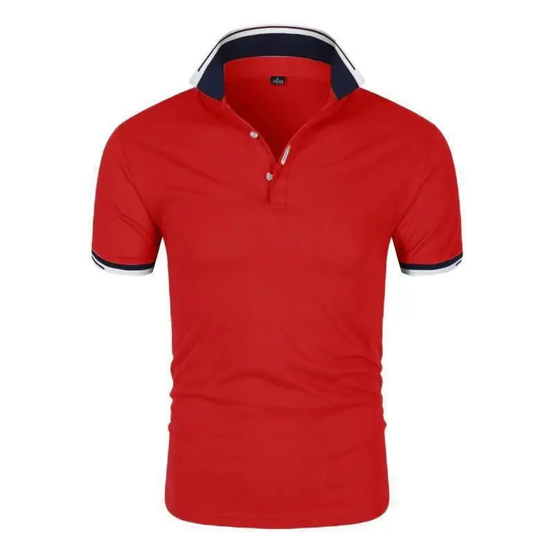 2025 Hot Sale Men's Summer Casual Breathable Comfortable Polo Shirt Men's Solid Color High Quality Short Sleeve T-Shirt ﻿