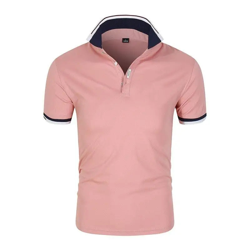 2025 Hot Sale Men's Summer Casual Breathable Comfortable Polo Shirt Men's Solid Color High Quality Short Sleeve T-Shirt ﻿