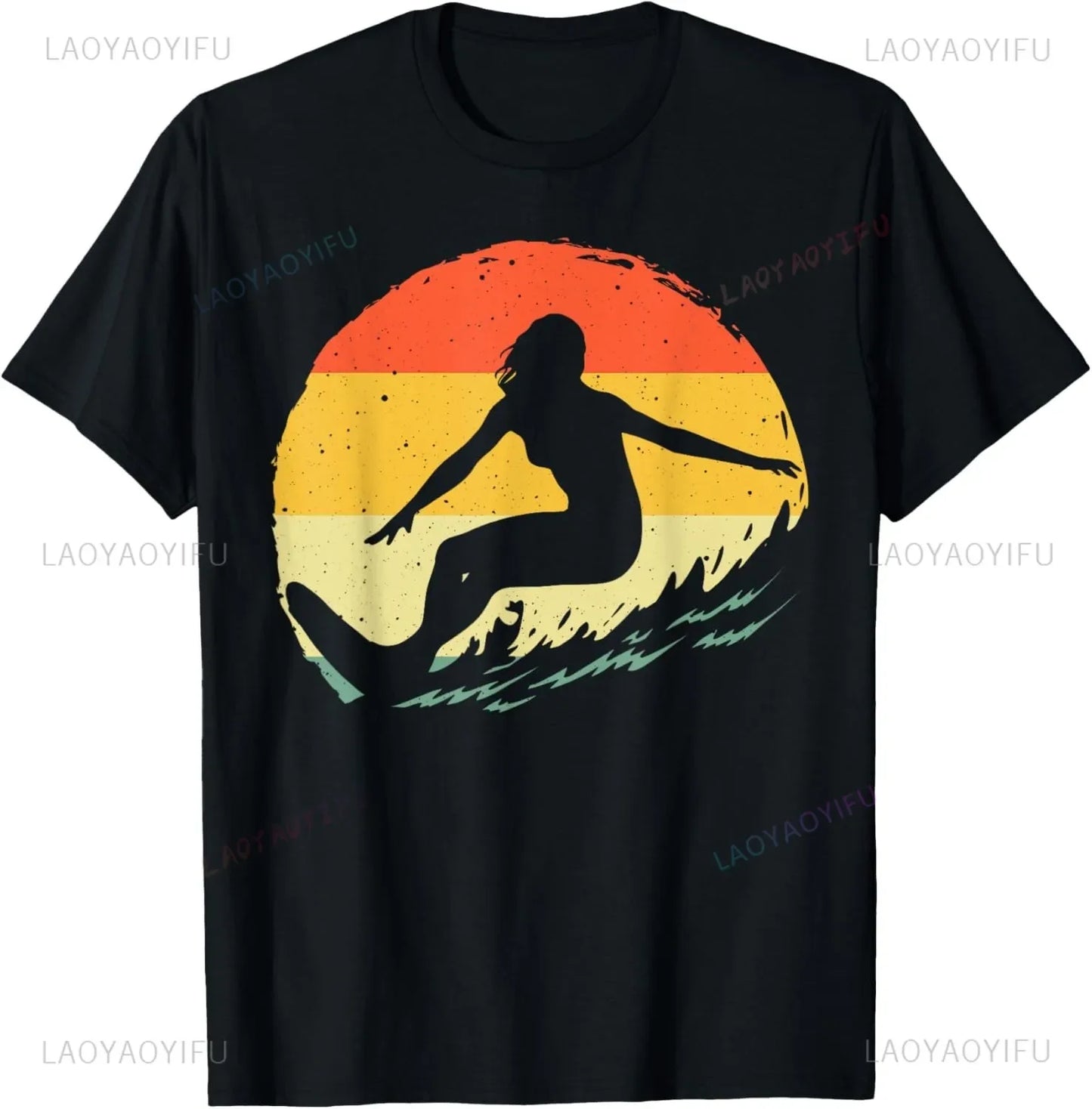 Surfing Apparel - Surfer Surf T-Shirt  Men Clothing Tops Streetwear  Graphic T Shirts  Camisetas  Vintage T Shirt  Ropa Hombre