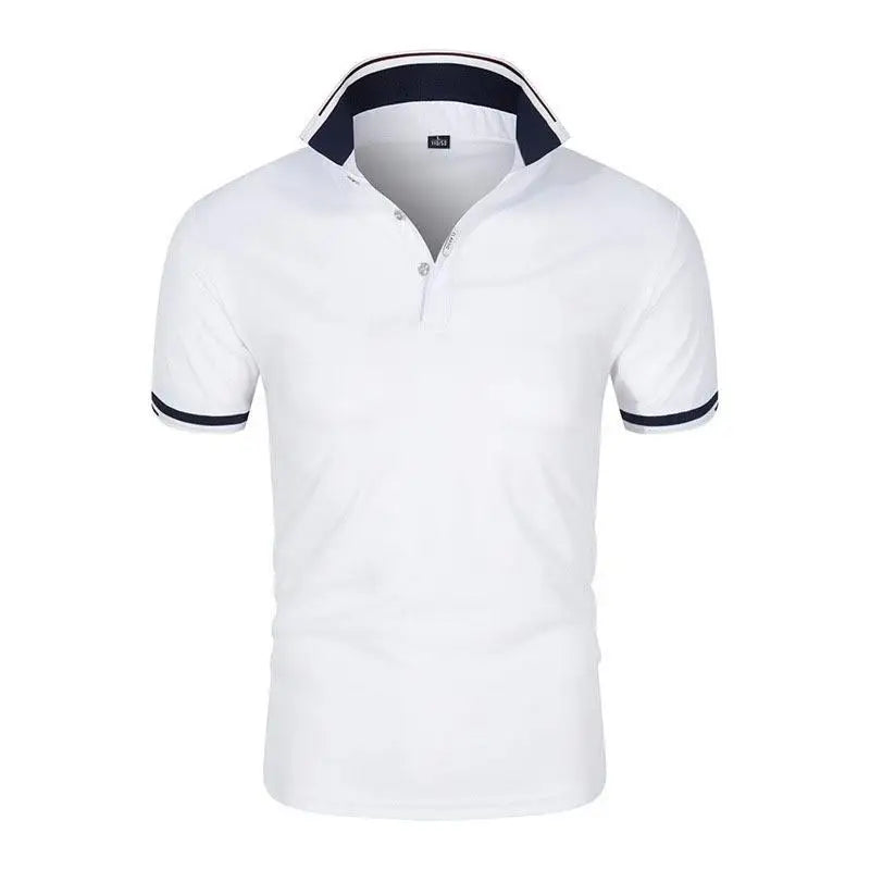 2025 Hot Sale Men's Summer Casual Breathable Comfortable Polo Shirt Men's Solid Color High Quality Short Sleeve T-Shirt ﻿